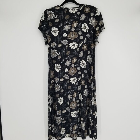 Gudrun Sjoden Neutral Floral Dress -L- Lagenlook, Cottagecore, Prairie & More - Picture 4 of 7